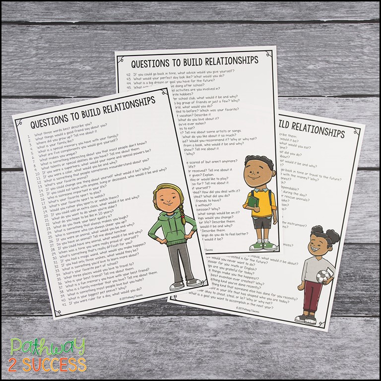 Relationship-building questions list