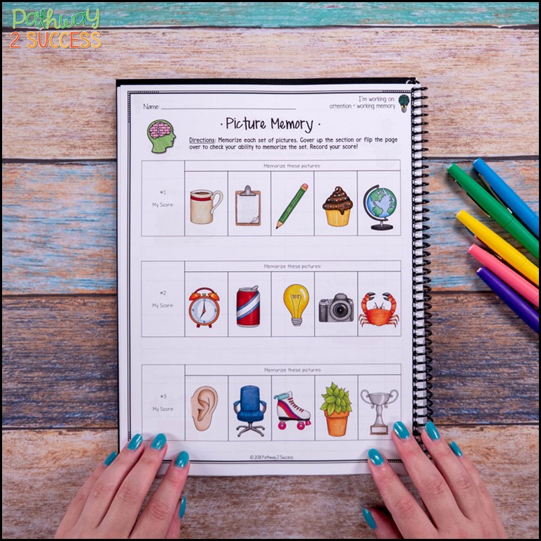 Brain games for working memory skills