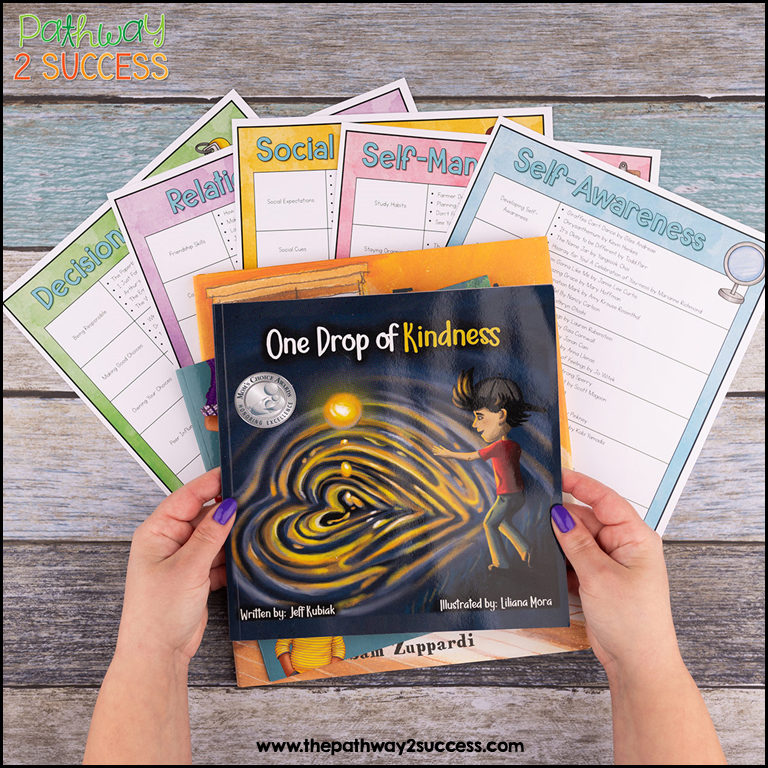 Free printable read aloud list to integrate SEL topics.