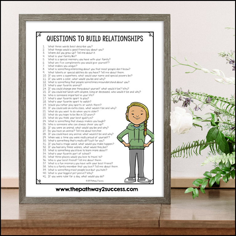 Relationship-building questions list