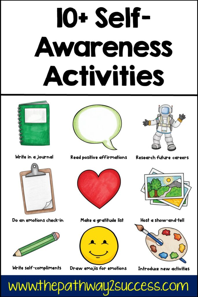 10 self-awareness activities for kids and teens to work on social emotional skill for success!