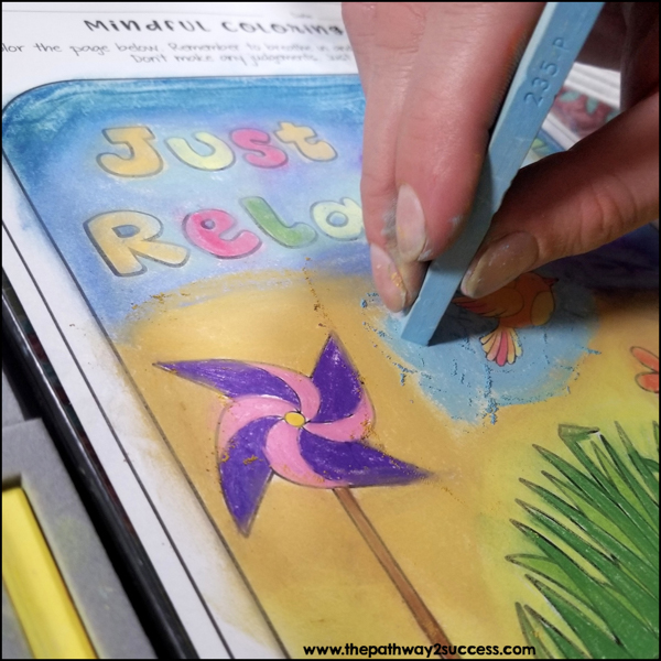 Mindful coloring for social emotional learning lessons
