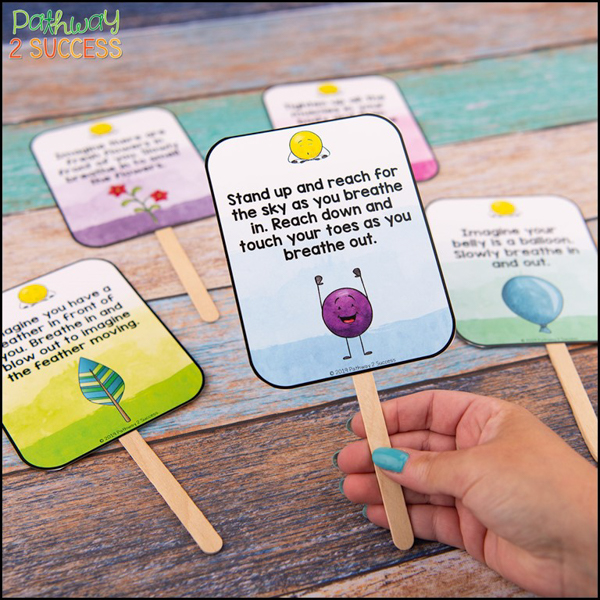 Mindful breathing cards