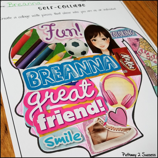 A self-collage to work on self-awareness skills