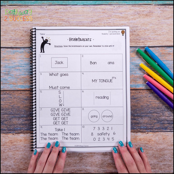 Brainteaser activities to build executive functioning skills