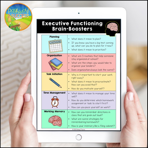 Executive functioning brain booster questions
