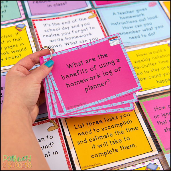 Executive functioning skills task cards activities