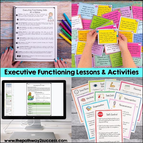 Executive functioning lessons and activities by Pathway 2 Success