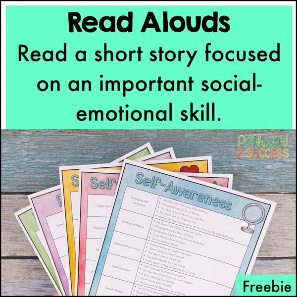 SEL read aloud list filled with meaningful books to talk about social-emotional topics in the classroom.