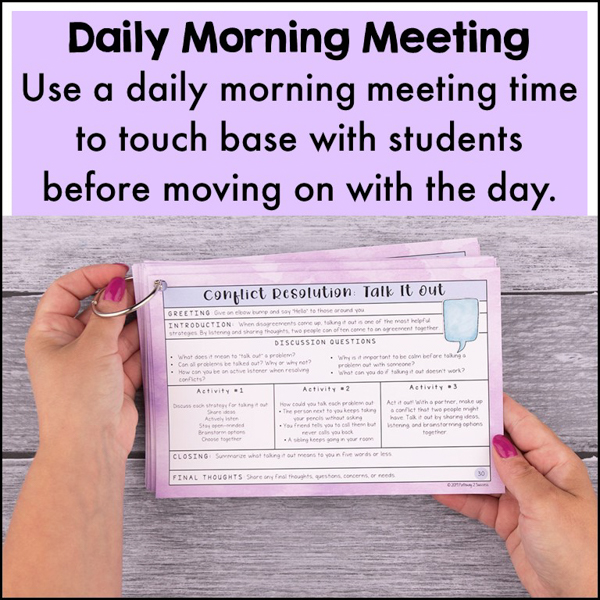 Daily morning meeting cards by Pathway 2 Success