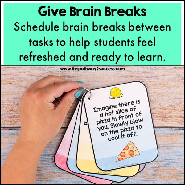 Use mindful brain breaks to help children and teens feel calm, focused, and ready to succeed.