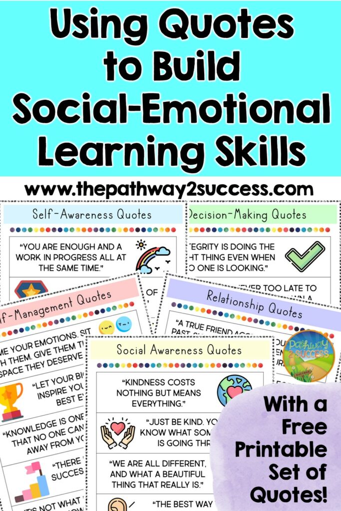 Using quotes to build social-emotional learning skills for success in the classroom and beyond