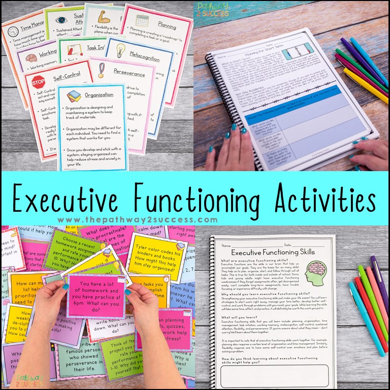 Executive functioning yearlong bundle of resources for kids and teens by Pathway 2 Success
