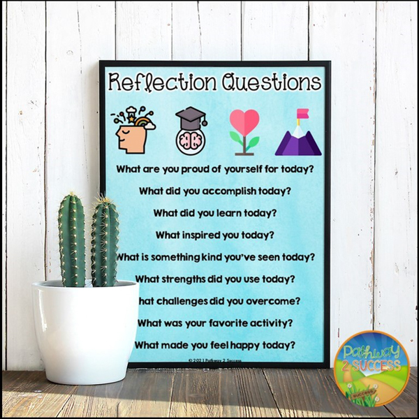 Use daily reflection questions to build self-awareness skills