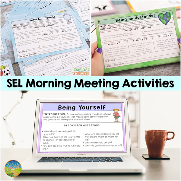 Social emotional learning morning meeting activities for elementary learners