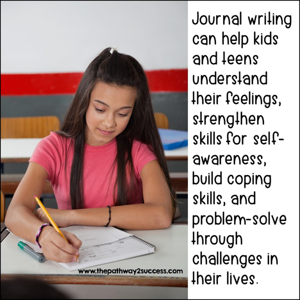 Journal writing helps kids and teens build social-emotional skills.