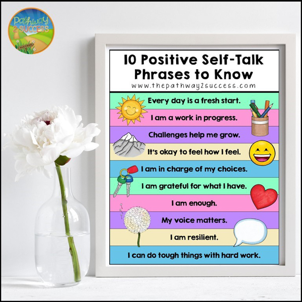 Positive affirmation poster for kids and teens.
