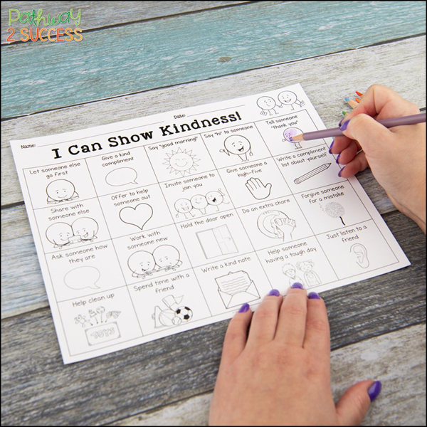 Practice kindness together with a free printable activity