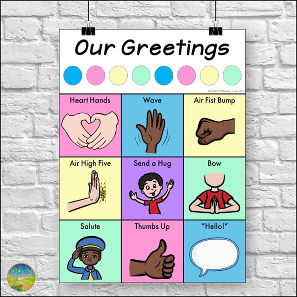 Start your morning meeting with daily SEL greetings for students with this free printable poster.