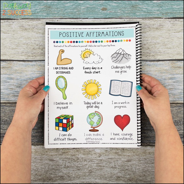 Read positive affirmations. Have kids and teens choose three to help them through the day.