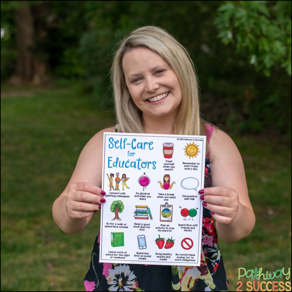 Self-care for educators free poster