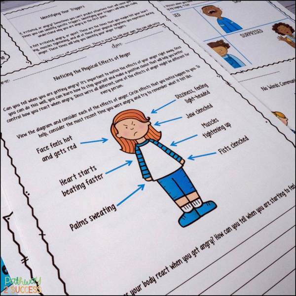 Teach kids how to notice the early signs of anger and other emotions.