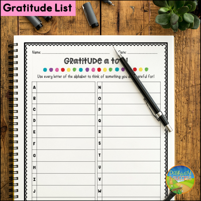 Gratitude activities to help manage emotions and cope with stress