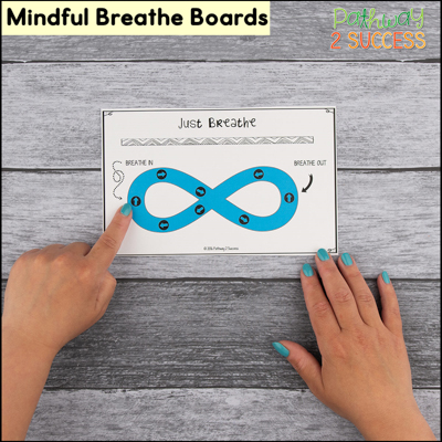 mindful breathe boards to help kids and teens feel calm and relaxed