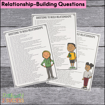 Free relationship-building questions list for children and teens