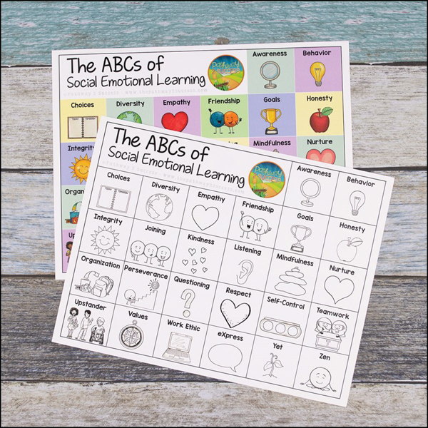 The ABCs of Social Emotional Learning (free printable poster)