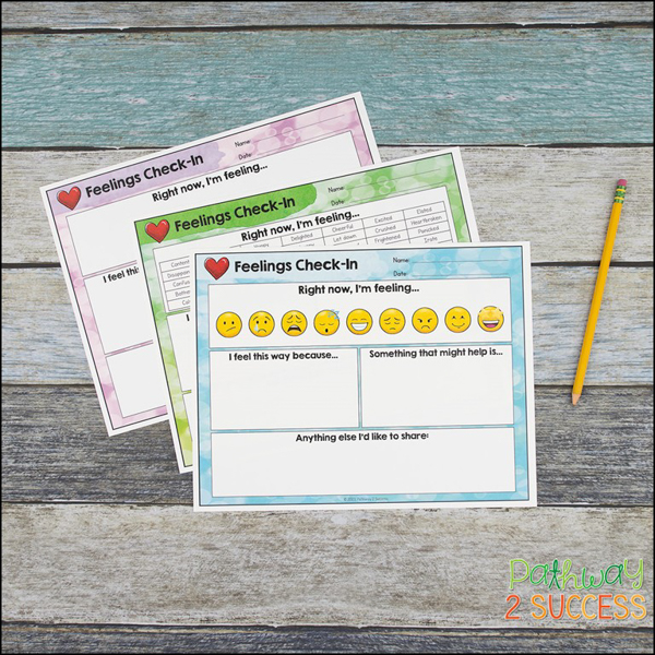 Emotions check-in for social-emotional support