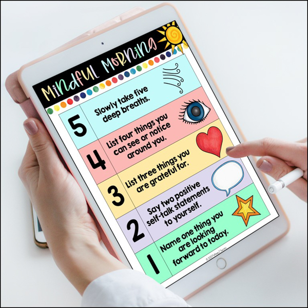 Mindful morning check-in free activity