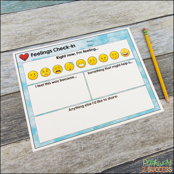 Free emotions check-in activity to help build self-regulation skills in the classroom.