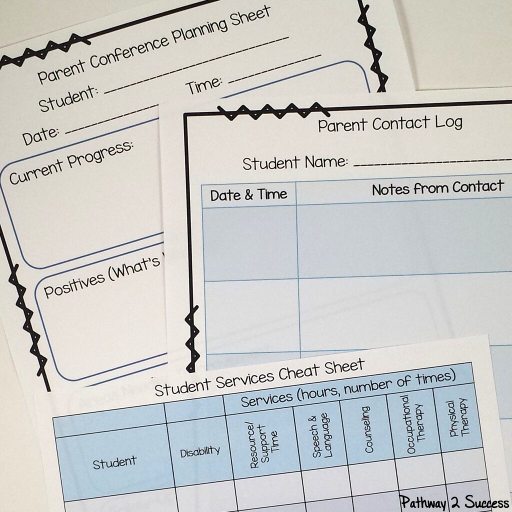 Special education teacher binder by Pathway 2 Success