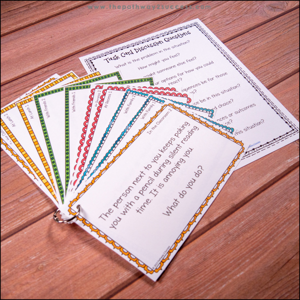 Free problem-solving scenario cards.