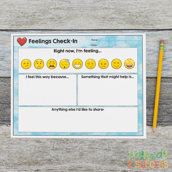 Emotions Check-in Worksheets
