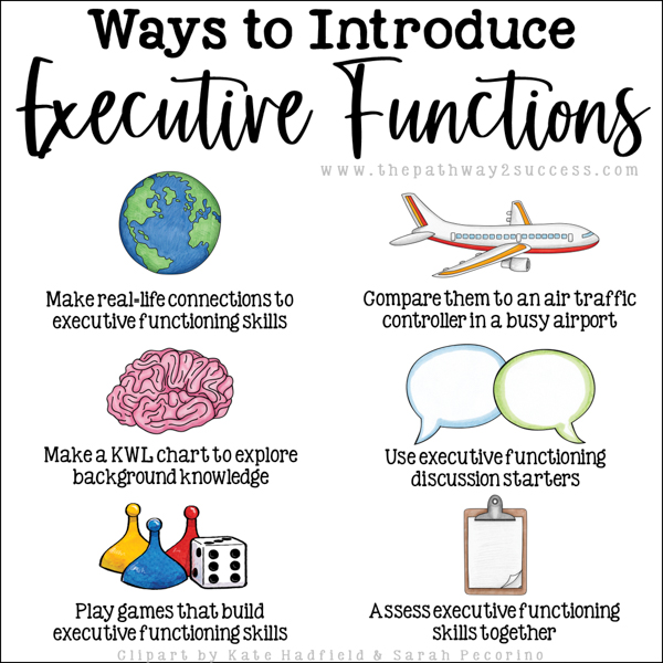 Ways to introduce executive functions