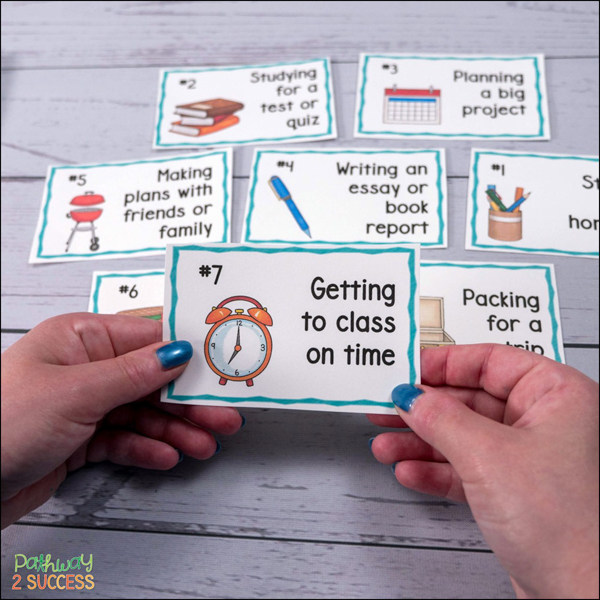 Use real life scenarios to teach about organization.
