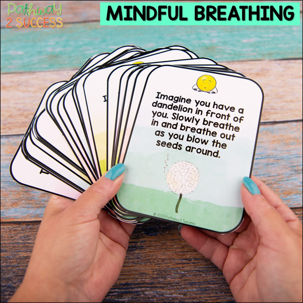 Mindful breathing cards