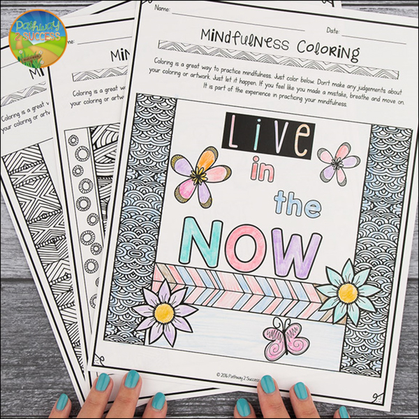 mindful coloring worksheets