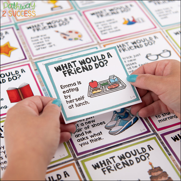 What would a friend do? cards