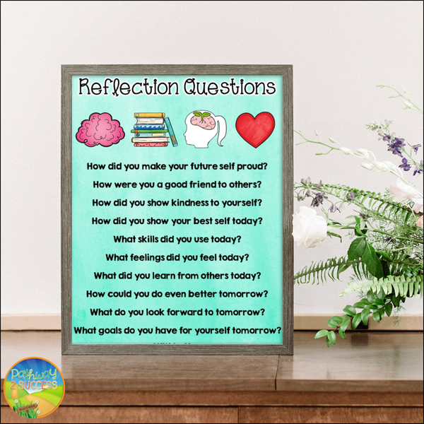 Reflection questions list for the end of the day