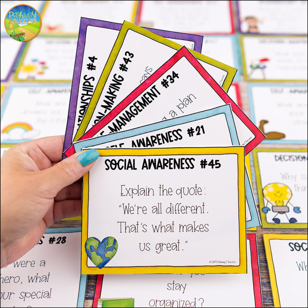 Social-emotional learning task cards