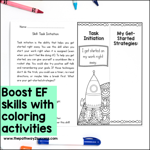 Executive functioning summer idea: use coloring and drawing activities
