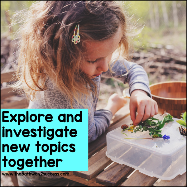 Executive functioning summer idea: explore and investigate new topics together