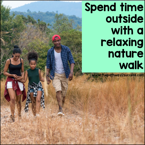 Executive functioning summer idea: spend time outside with a nature walk