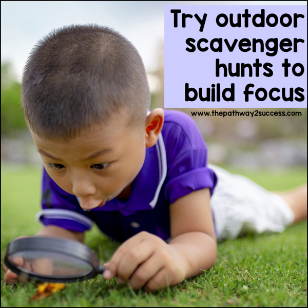 Executive functioning summer idea: use scavenger hunts
