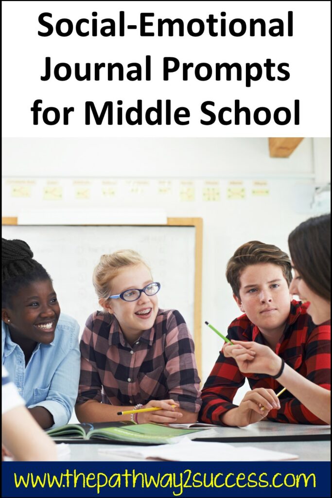 Social-Emotional Journal Prompts for Middle School Students