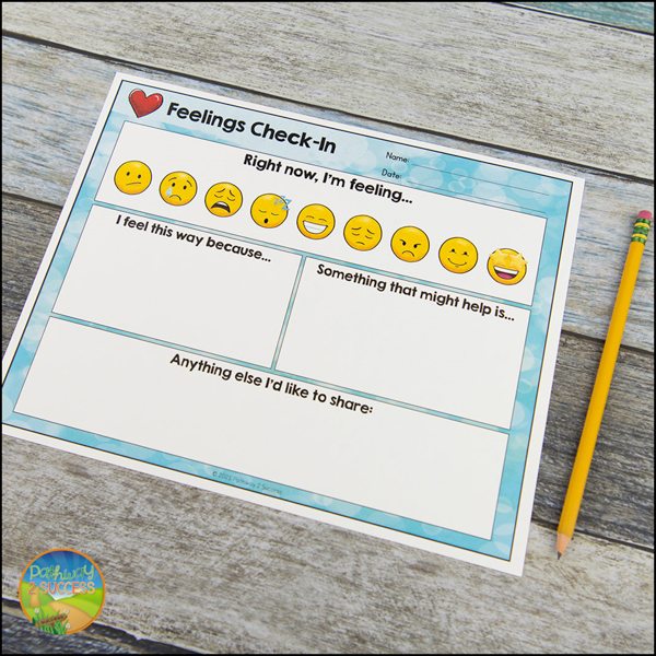 emotions check-in worksheet