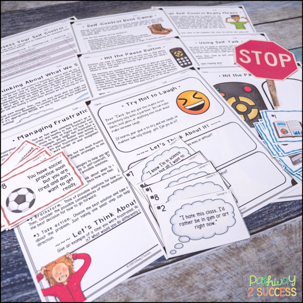 Self-control lessons and activities